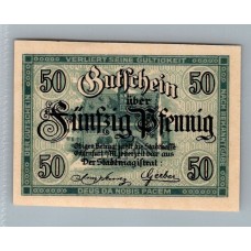 ALEMANIA 1919 BILLETE DE 50 PFENNIG SIN CIRCULAR